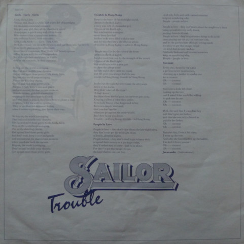 Sailor - Trouble (1975) [1LP]