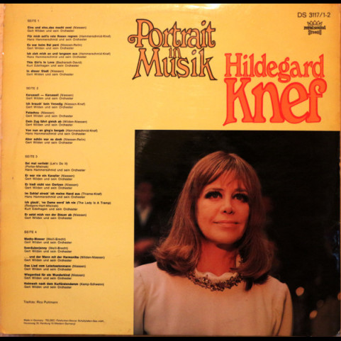 Hildegard Knef - Portrait In Musik (1970) [2LP]