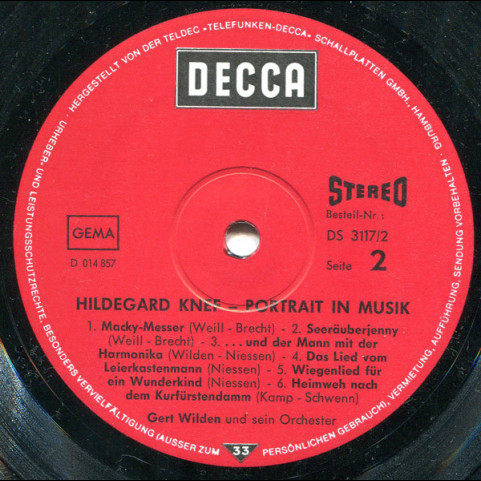 Hildegard Knef - Portrait In Musik (1970) [2LP]