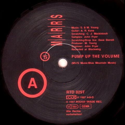 M|A|R|R|S - Pump Up The Volume (1987) [12"]
