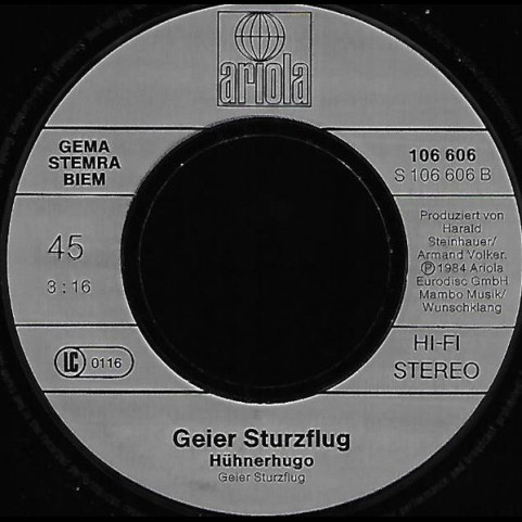 Geier Sturzflug - Einsamkeit (1984) [7"]