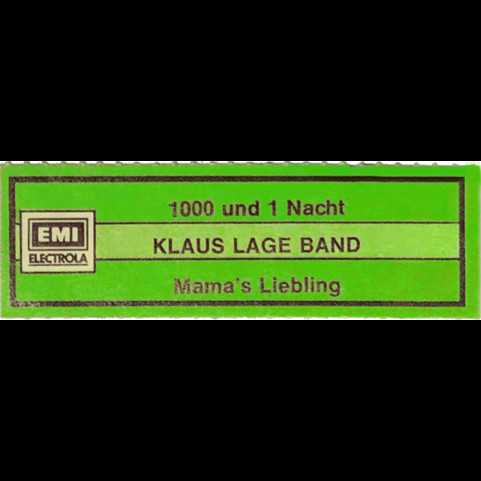 Klaus Lage Band - 1000 Und 1 Nacht (Zoom!) (1984) [7"]