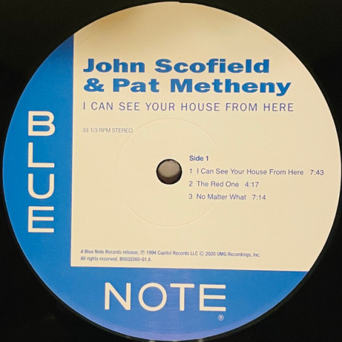 John Scofield & Pat Metheny - I Can See Your House From Here (2021) [2LP] 180g