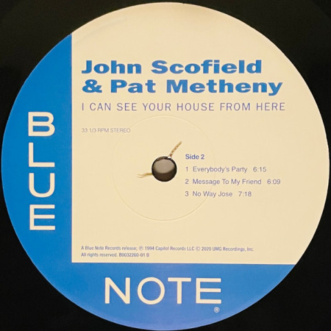 John Scofield & Pat Metheny - I Can See Your House From Here (2021) [2LP] 180g
