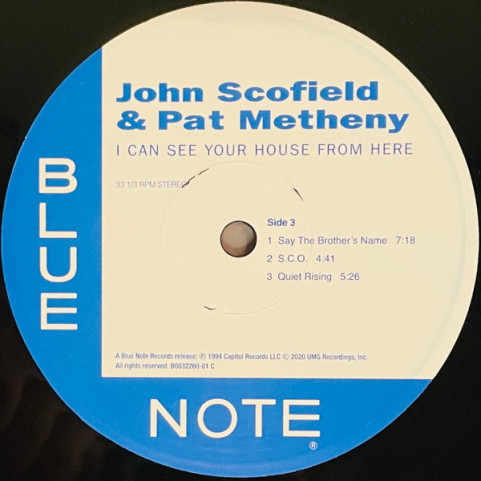 John Scofield & Pat Metheny - I Can See Your House From Here (2021) [2LP] 180g