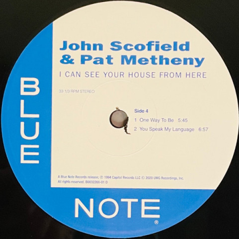 John Scofield & Pat Metheny - I Can See Your House From Here (2021) [2LP] 180g