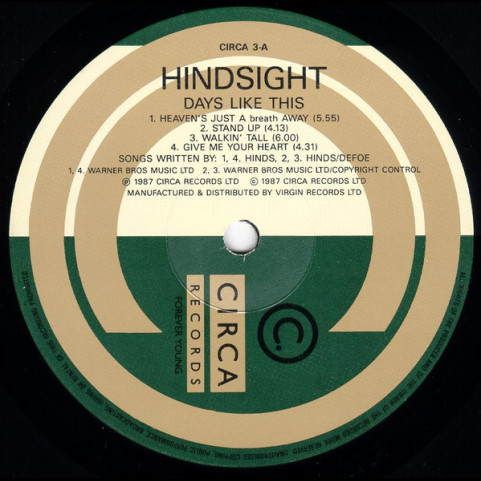 Hindsight (3) - Days Like This (1987) [1LP]