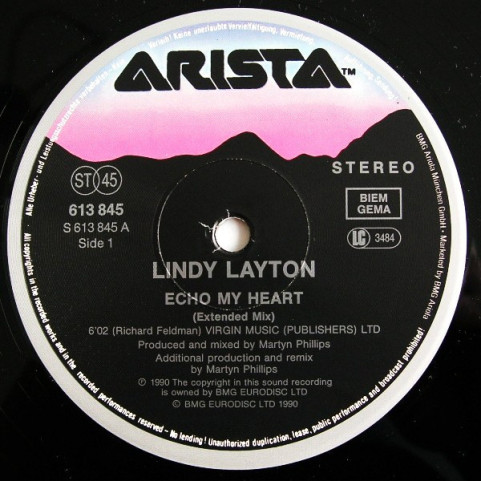 Lindy Layton - Echo My Heart (1991) [12"]