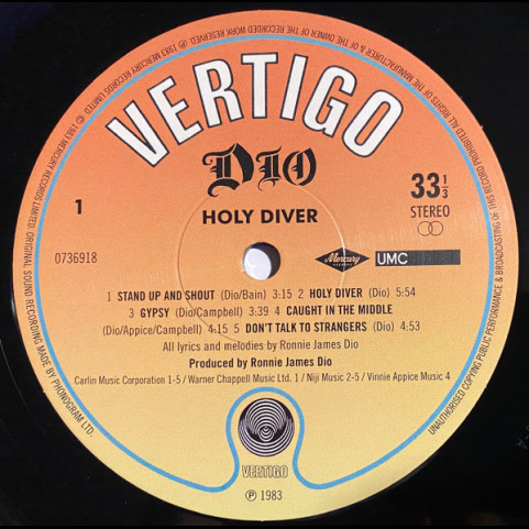 Dio (2) - Holy Diver (2021) [1LP]