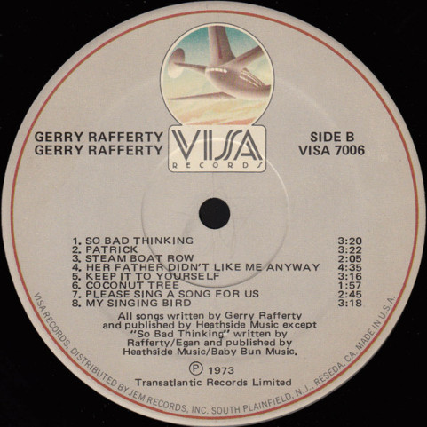Gerry Rafferty - Gerry Rafferty (1978) [1LP]