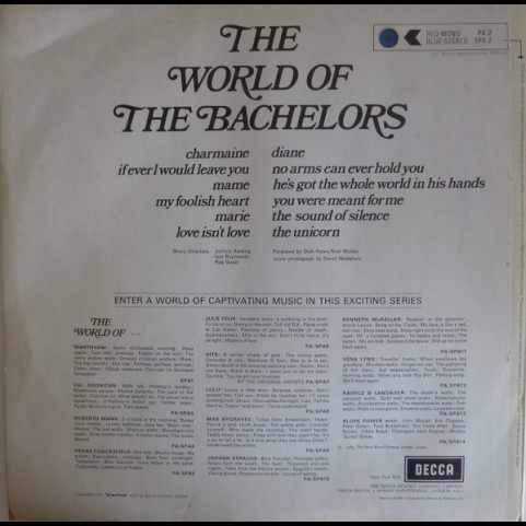 Bachelors, The - The World Of The Bachelors (1969) [1LP]