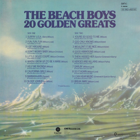Beach Boys, The - 20 Golden Greats (1976) [1LP]