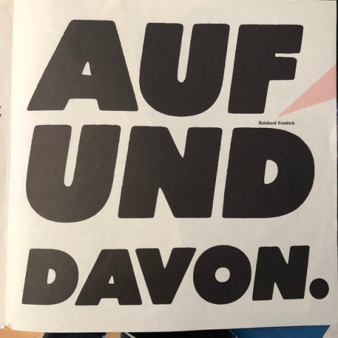 Rainhard Fendrich - Auf Und Davon. (1984) [1LP]