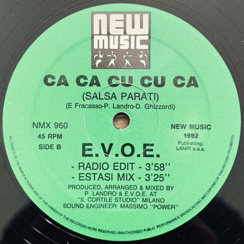 E.V.O.E. - Cacacucuca (Salsa Para Ti) (1992) [12"]