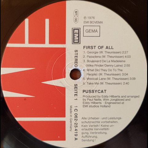 Pussycat (2) - First Of All (1976) [1LP]