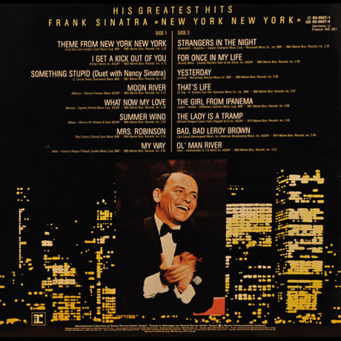 Frank Sinatra - New York New York: His Greatest Hits (1983) [1LP]