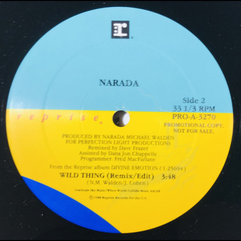 Narada Michael Walden - Wild Thing  (1988) [12"]