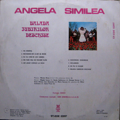 Angela Similea - Balada Iubirilor Deschise (1986) [1LP]