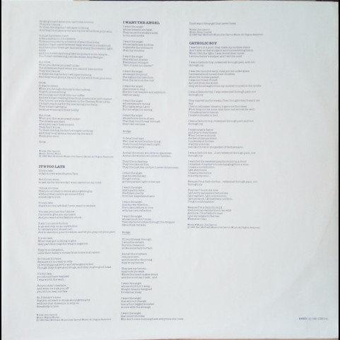 Jim Carroll Band, The - Catholic Boy (1980) [1LP]