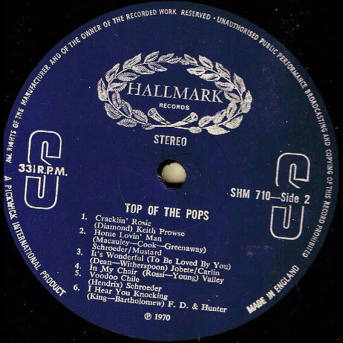 Top Of The Poppers, The - Top Of The Pops Vol. 14 (1970) [1LP]