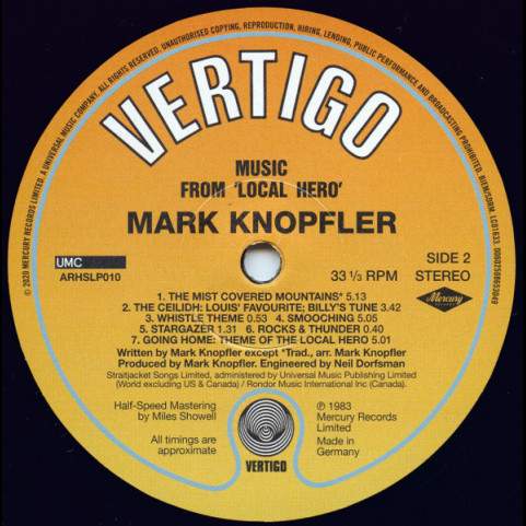 Mark Knopfler - Local Hero  (2021) [1LP]