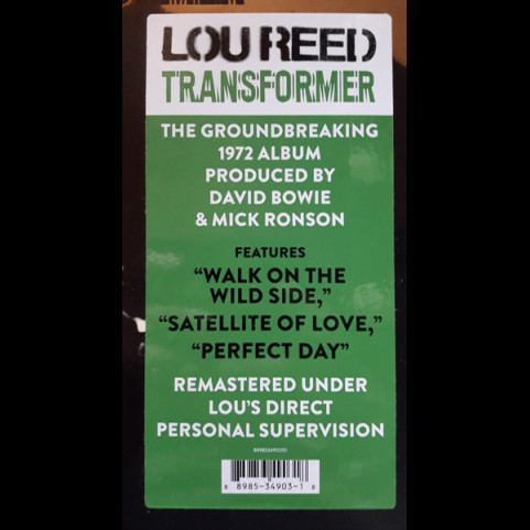 Lou Reed - Transformer (2018) [1LP]