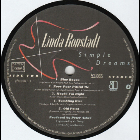 Linda Ronstadt - Simple Dreams (1977) [1LP]