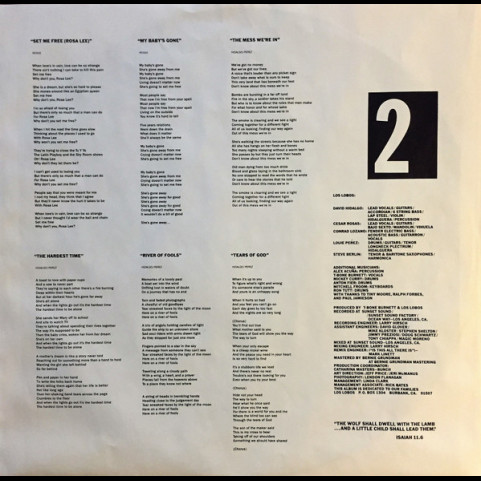 Los Lobos - By The Light Of The Moon (1987) [1LP]
