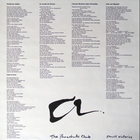 Parachute Club, The - Small Victories (1986) [1LP]