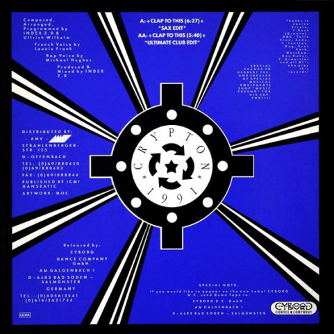 Crypton (4) - Clap To This (1991) [12"]