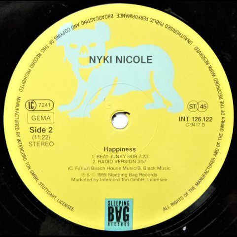Nicole (4) - Happiness (1989) [12"]
