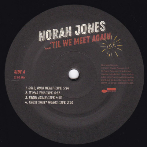 Norah Jones - ...'Til We Meet Again (2021) [2LP]
