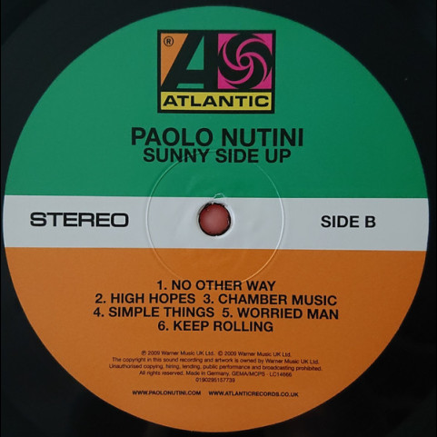 Paolo Nutini - Sunny Side Up (2021) [1LP]