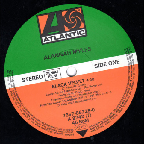 Alannah Myles - Black Velvet (1990) [12"]