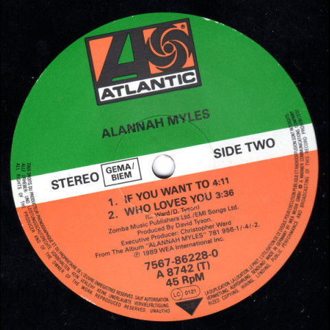Alannah Myles - Black Velvet (1990) [12"]