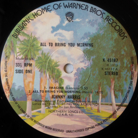 Johnny Harris - All To Bring You Morning (1973) [1LP]