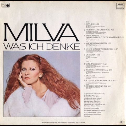 Milva - Was Ich Denke (1979) [1LP]