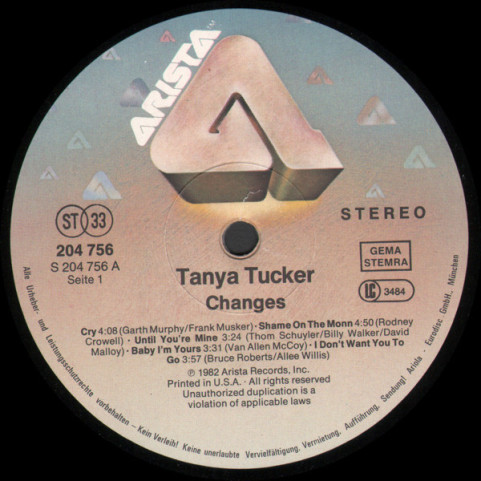 Tanya Tucker - Changes (1982) [1LP]
