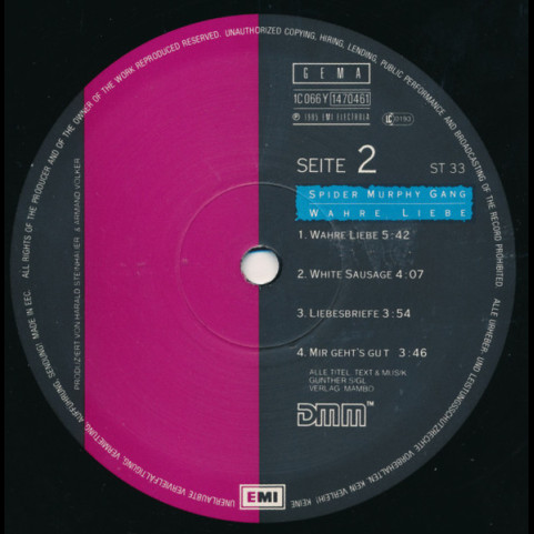 Spider Murphy Gang - Wahre Liebe (1985) [1LP]