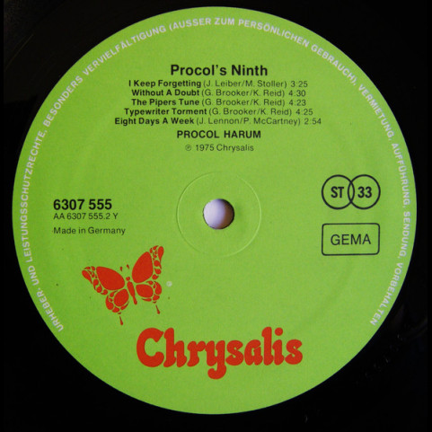Procol Harum - Procol's Ninth (1975) [1LP]