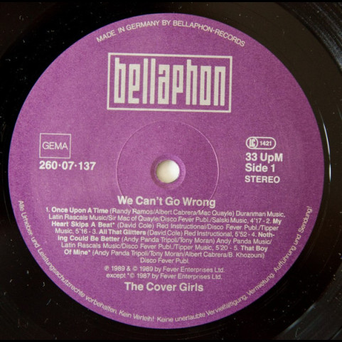 Cover Girls, The - We Can't Go Wrong (1989) [1LP]