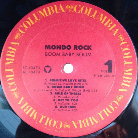 Mondo Rock - Boom Baby Boom (1987) [1LP]