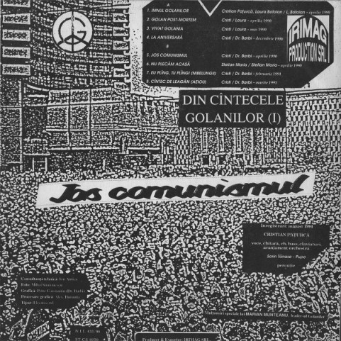 Cristian Pațurcă, Laura Botolan & Dr. Barbi - Din Cîntecele Golanilor (I) (1991) [1LP]