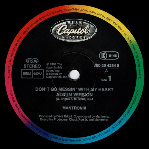Mantronix - Don't Go Messin' With My Heart (1991) [12"]
