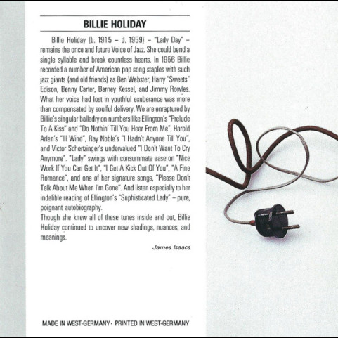 Billie Holiday - Billie Holiday (1987) [1CD]