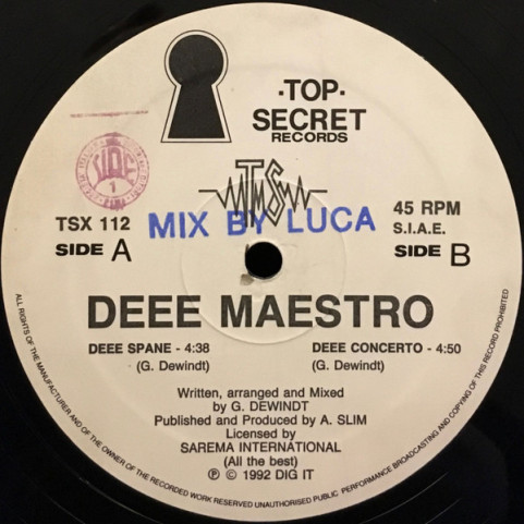 Deee Maestro - Deee Spane / Deee Concerto (1992) [12"]