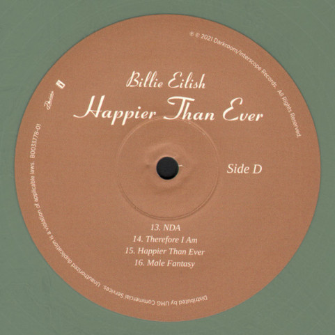 Billie Eilish - Happier Than Ever (2021) [2LP]