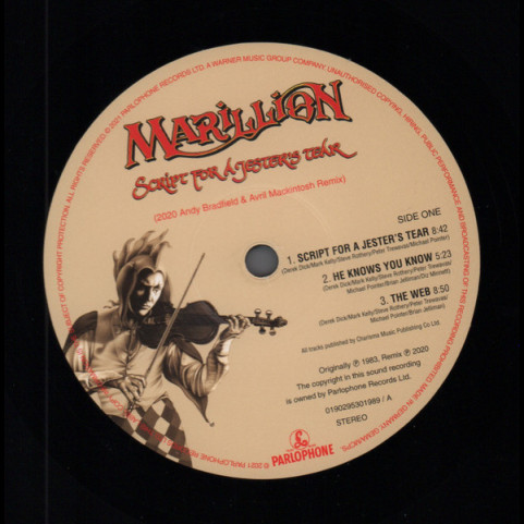 Marillion - Script For A Jester's Tear (2020 Remix) (2021) [1LP]