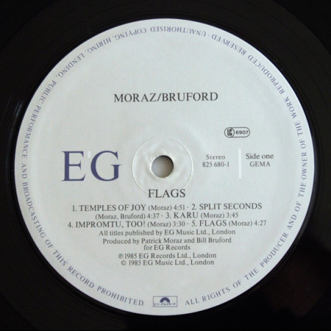 Patrick Moraz • Bill Bruford - Flags (1985) [1LP]