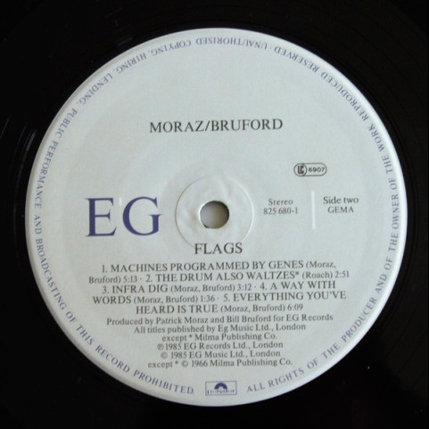 Patrick Moraz • Bill Bruford - Flags (1985) [1LP]